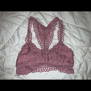 aerie - light pink lacy bralette